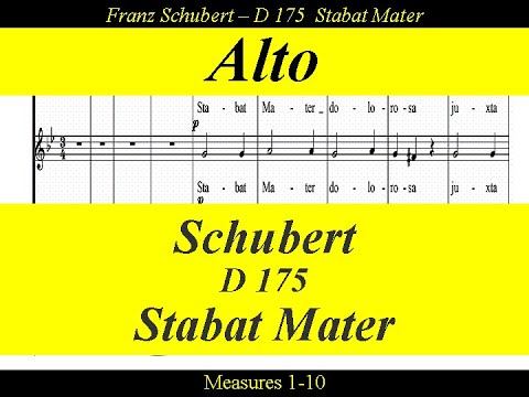 Schubert - Stabat Mater -  D175 - Alto