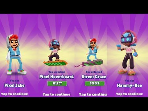 Unlocked Pixel Jake, Hammy-Bee, || Subway Surfers 2024 смотреть онлайн