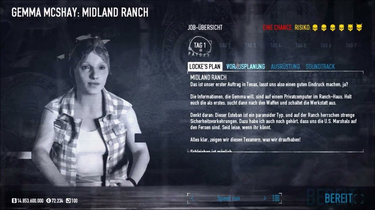 Payday 2: Midland Ranch one down stealth смотреть онлайн