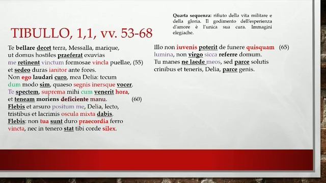 Tibullo. Elegia 1, 1. Parte seconda: vv. 25-78 смотреть онлайн