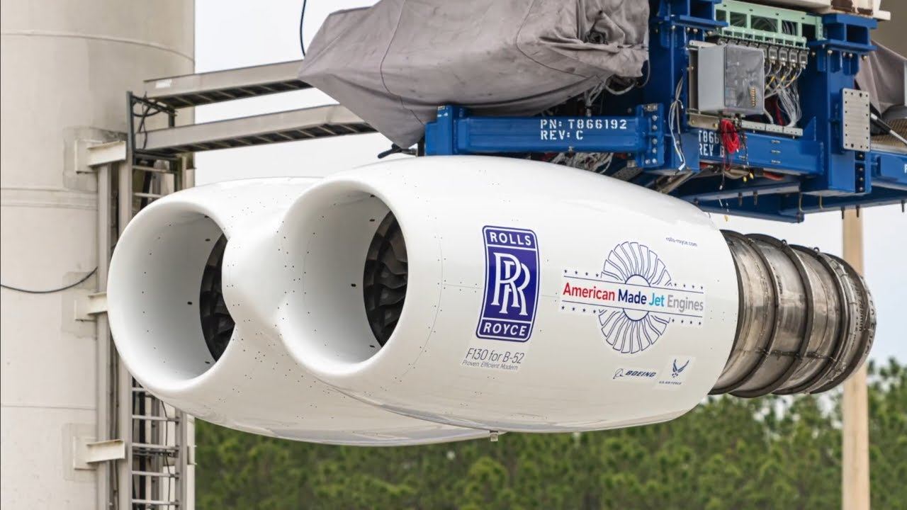 Rolls-Royce Begins F130 Dual Pod Engine Test For B52 Aircraft смотреть онлайн