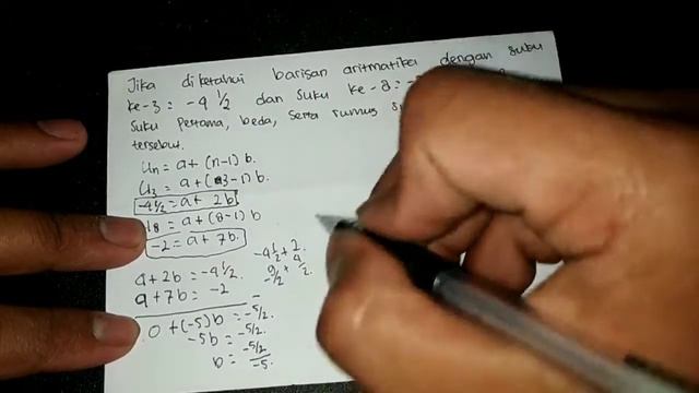 Bahas Soal | tentukan suku pertama, beda, serta rumus suku ke-n barisan tersebut ! смотреть онлайн
