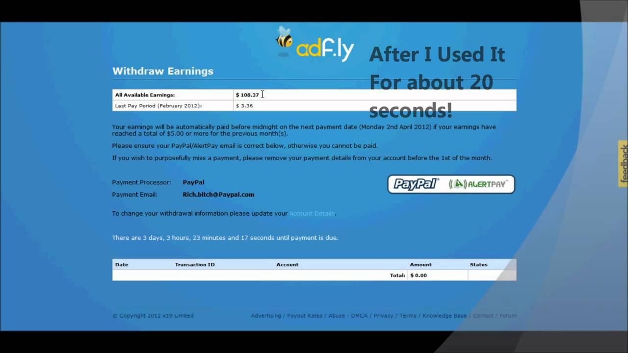 Adf.ly Bot 100% WORKING UPDATED 10 MAY 2012 NO SURVEY - YouTube.MP4 смотреть онлайн