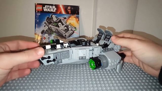 75100 First Order Snowspeeder Lego Star Wars REVIEW смотреть онлайн