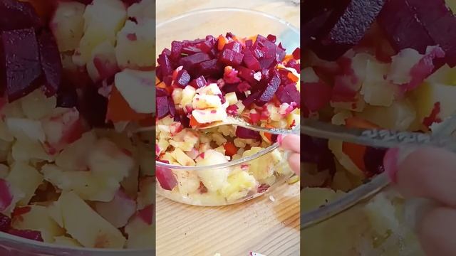Картошка для диабетиков. #картошка #винегрет #пп #здоровоепитание