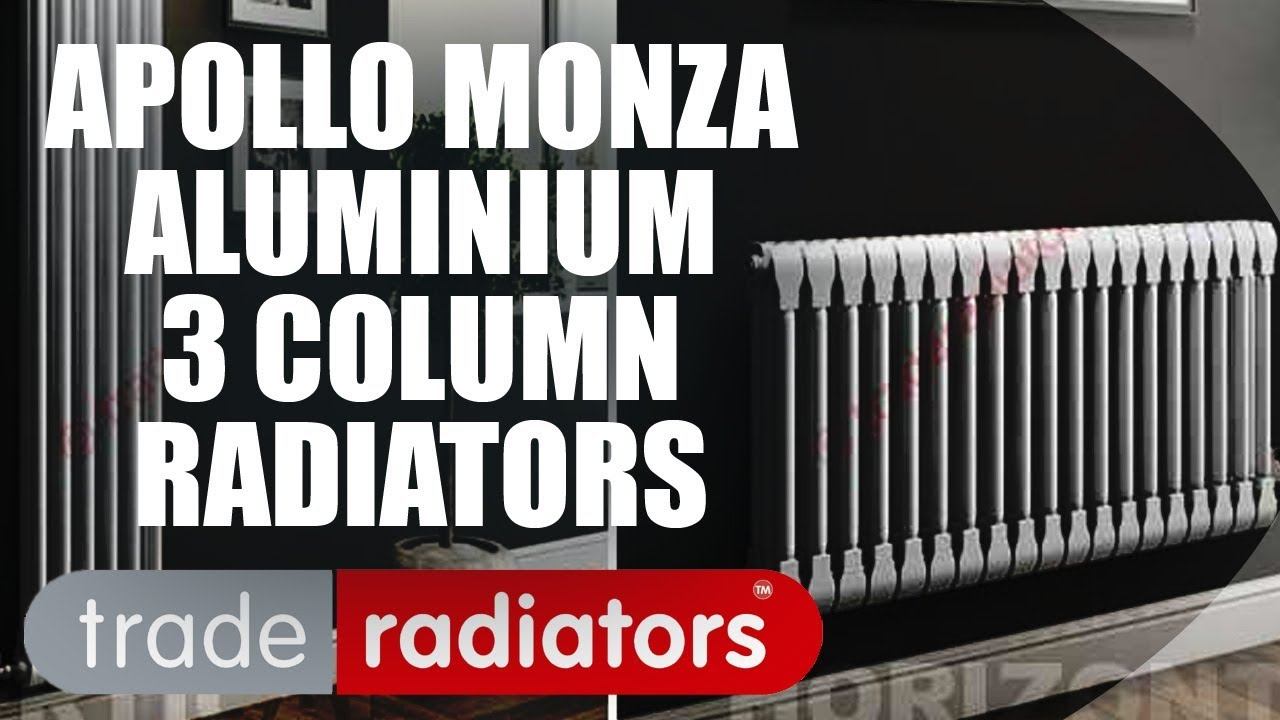 Apollo Monza 3 Column Aluminium Radiator, 570mm x 1000mm | Trade Radiators смотреть онлайн