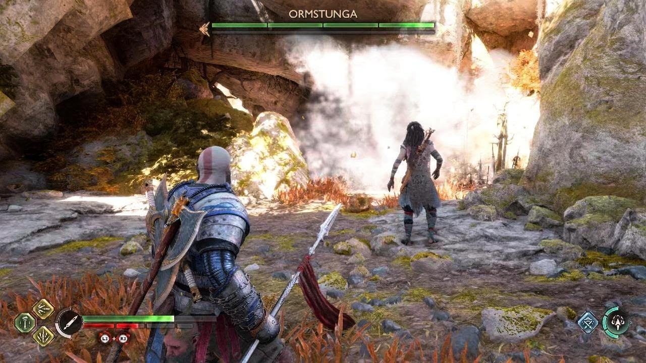 Kratos vs Ormstunga - God of War Ragnarök смотреть онлайн