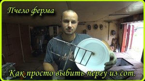 Как просто выбить пергу из сот. Приспособление для выбивания перги, своими руками.