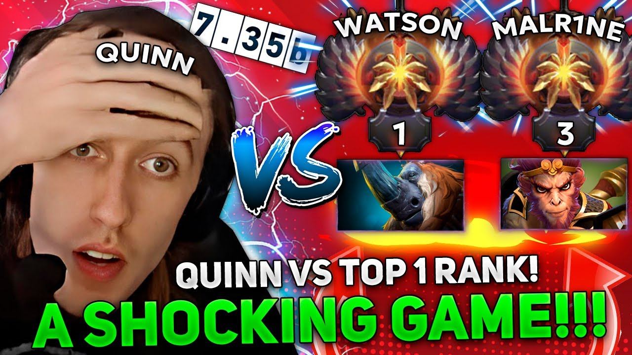 12k AVERAGE MMR GAME! | QUINN vs TOP 1 RANK! | QUINN plays EMBER SPIRIT in an INSANELY HARD GAME! смотреть онлайн