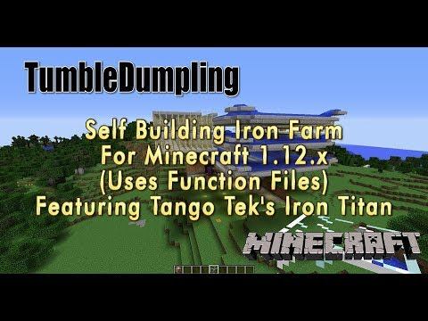 Minecraft 1.12.x Auto Iron Farm Builder Featuring Tango Tek's Iron Titan (Uses Function Files) смотреть онлайн