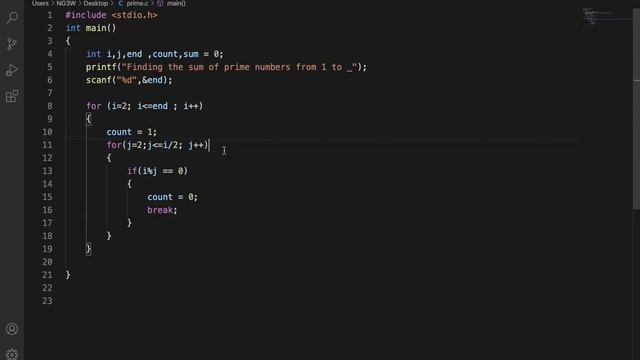 Addition of Prime numbers within a given range in C | NG3W | (2021) смотреть онлайн