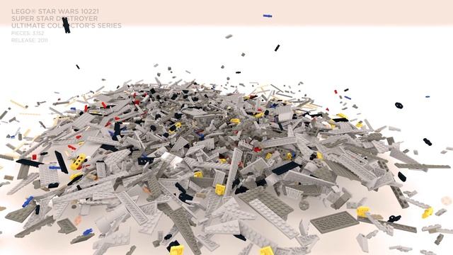 LEGO Star Wars Super Star Destroyer 10221 - Build & Unbuild Slow Motion смотреть онлайн