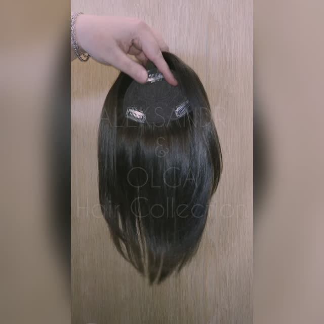 Накладка - ЧЁЛКА (с макушкой) #натуральнаячёлка #накладнаячёлка #накладкамакушка #изделияизволос смотреть онлайн