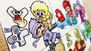 Drawing Alphabet Lore-Friend Dies [Real Life] Sad Story/Humanized Alphabet Lore