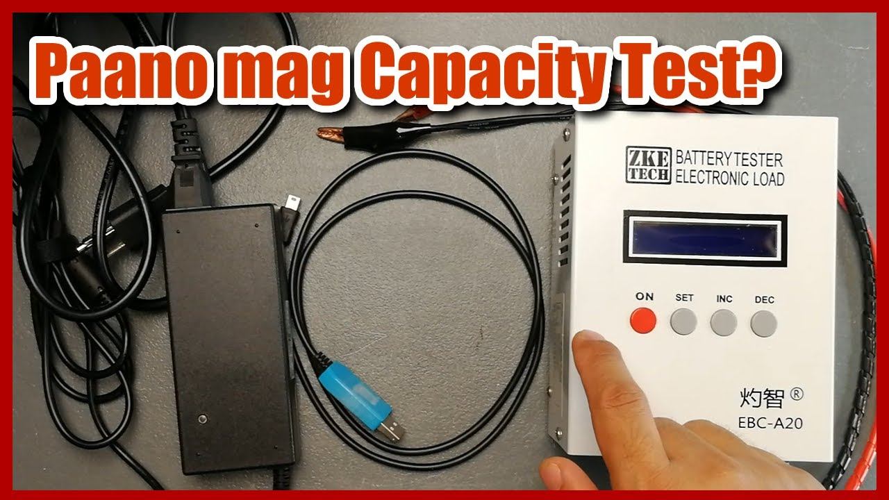 Paano Mag Capacity Test Using EBC-A20 Battery Tester?