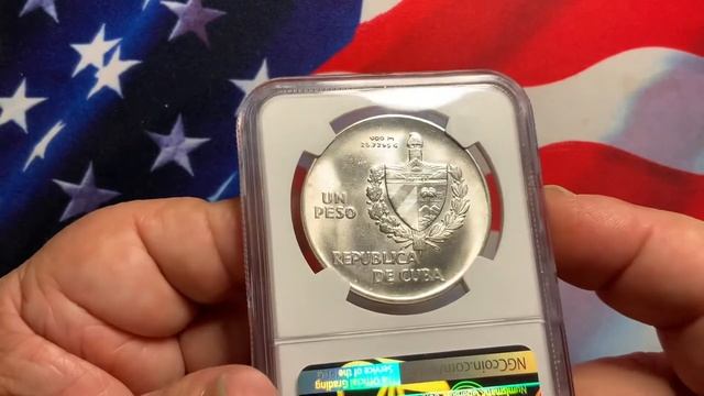 Rare World Coins Cuba 1939 Peso Rare NGC 63 смотреть онлайн