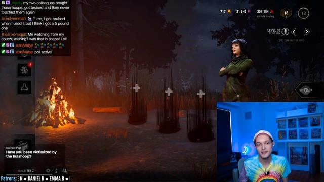 HULA HOOPING WHILE PLAYING DBD - Dead by Daylight смотреть онлайн