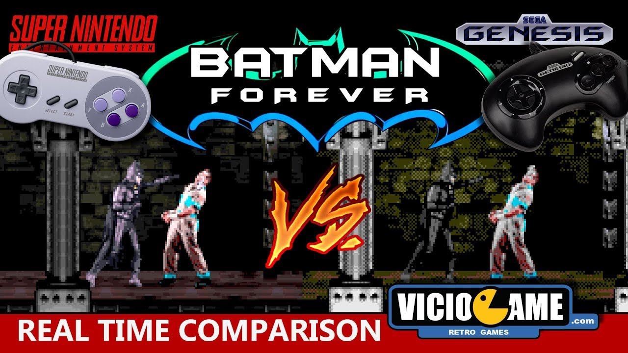 🎮 Batman Forever (SNES Vs Mega Drive) Real Time Comparison смотреть онлайн