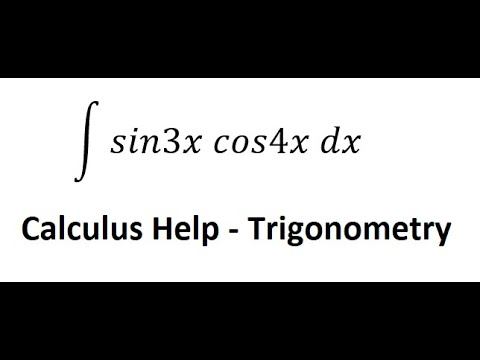 Calculus Help: Integral ∫ sin3x cos4x dx - Trigonometric Identities - Formula смотреть онлайн