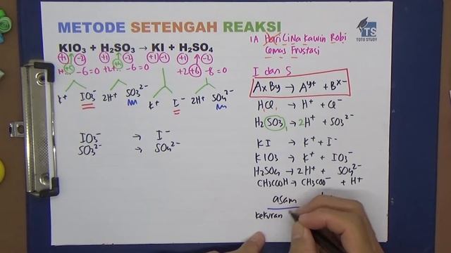 Metode Setengah Reaksi KIO3 + H2SO3 смотреть онлайн