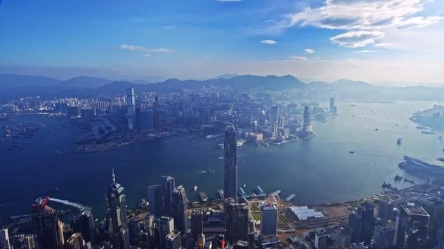 Гонконг с высоты птичьего полета смотреть онлайн