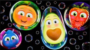 🍉 Dancing Funky Fruits with Bubbles _ Baby Sensory Video and Fun Animation🍓