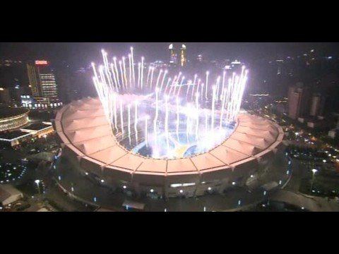ATHENS 2011 - Flag Received From The Shanghai 2007 GOC