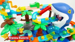 Обучающий конструктор для детей. Лего с шариками : РЫБКИ. Развивающие игрушки для детей !