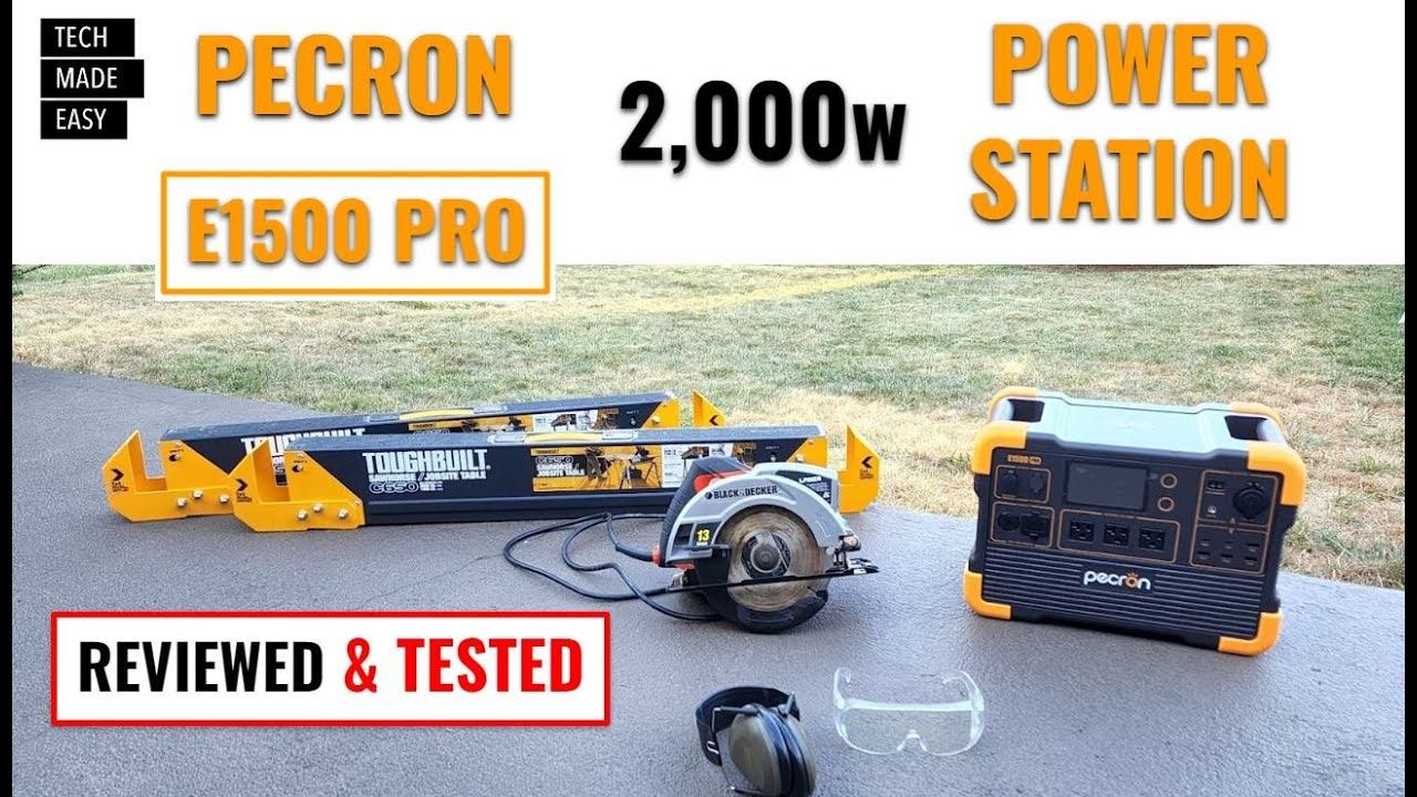 NEW Pecron E1500 Pro Power Station And Pecron 200w Solar Panel Review And Testing Solar Generator