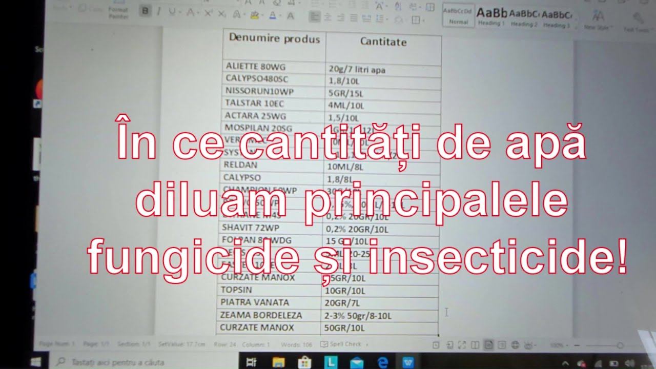 Cata apa folosim la pregatirea principalelor fungicide si insecticide смотреть онлайн