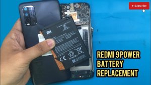 Redmi 9 power battery replacement | how to change redmi 9 power battery #redmi9power #new #repair