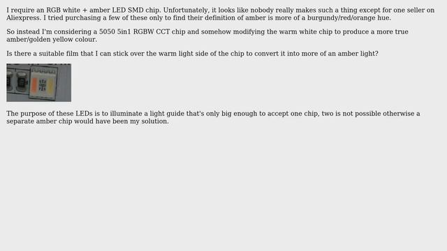 Electronics: Film over an SMD LED to change its colour? смотреть онлайн