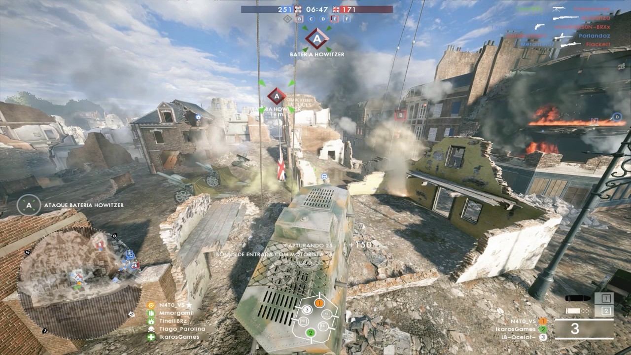 Battlefield 1 - Amiens 42/2 A7V Heavy Tank CQ Gameplay