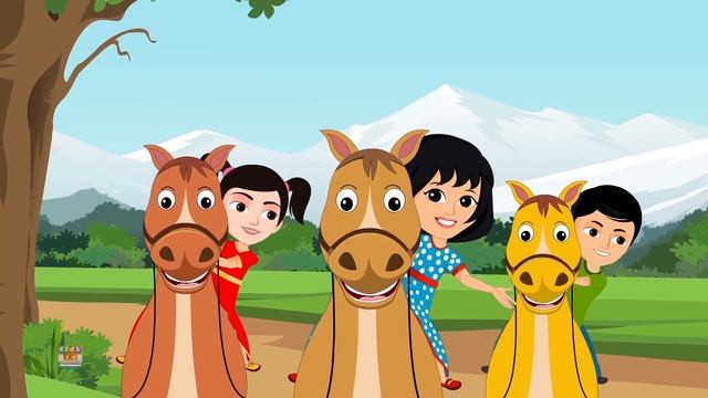 Chal Mere Ghode | Hindi Nursery Rhymes | Hindi Poem | चल मेरे घोड़े टिक टिक | Hindi Kids Song смотреть онлайн
