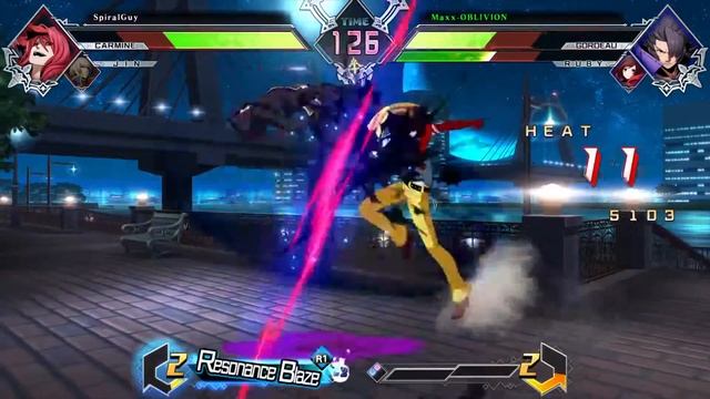 BLAZBLUE CROSS TAG BATTLE Ruby/Gordeau vs Carmine/Jin смотреть онлайн