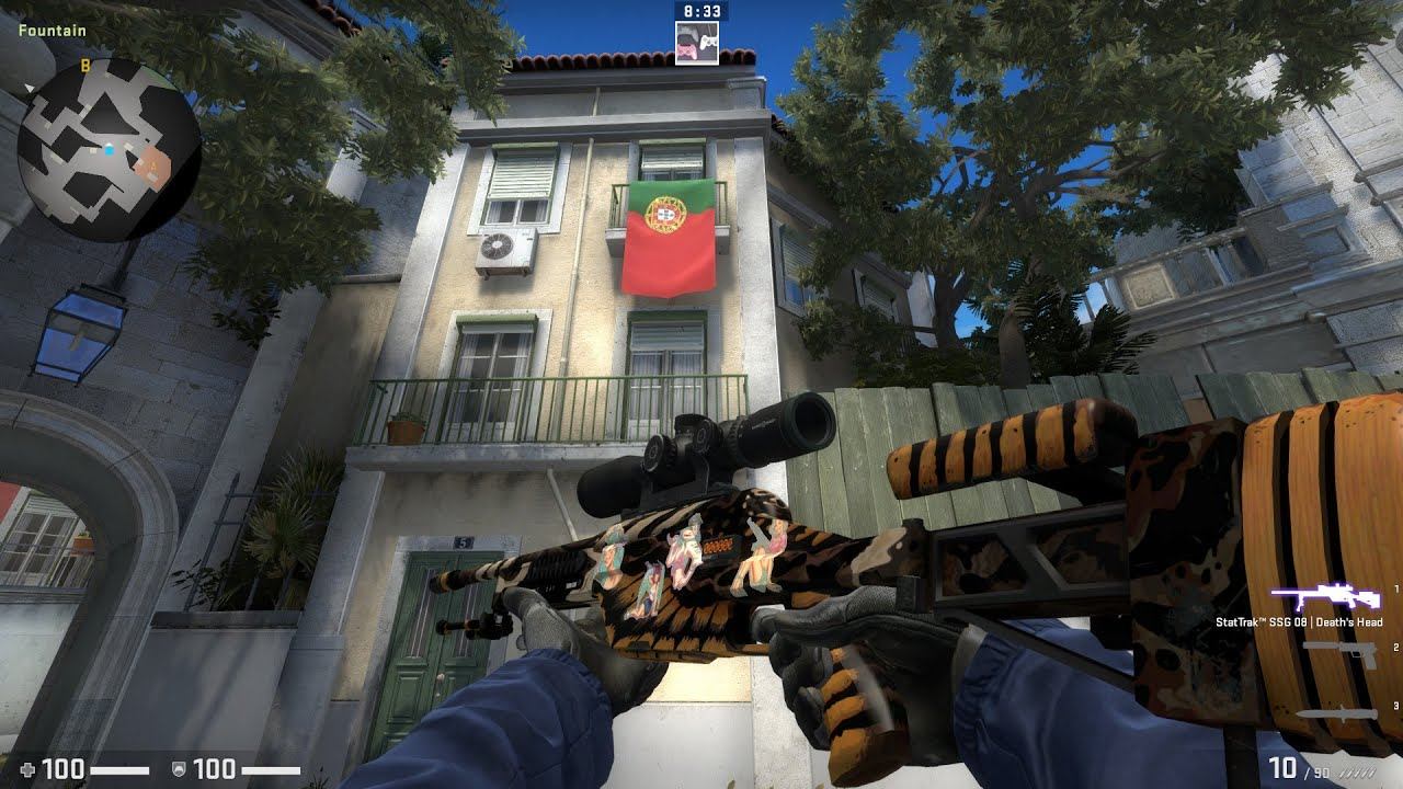 CSGO StatTrak™ SSG 08 Death's Head Factory New смотреть онлайн