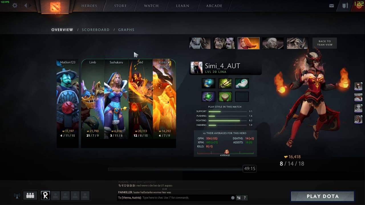 Dota 2 new post game stats UI смотреть онлайн