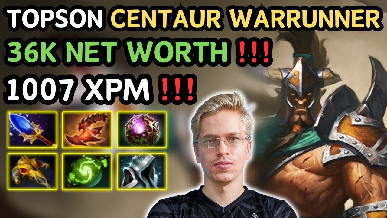 🔥 TOPSON With CENTAUR WARRUNNER Midlane Highlights 🔥 36K NET WORTH & 1007 XPM - Dota 2 смотреть онлайн