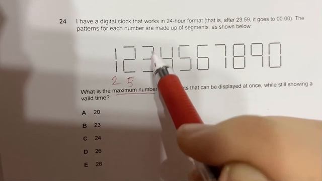 NUFYPET Critical thinking test. Problem solving. 24-hour format clock’s maximum segments number смотреть онлайн