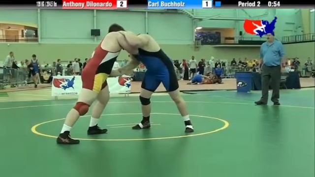 University Nat`ls FS 120 KG / 264.5 lbs: Anthony Dilonardo vs. Carl Buchholz смотреть онлайн
