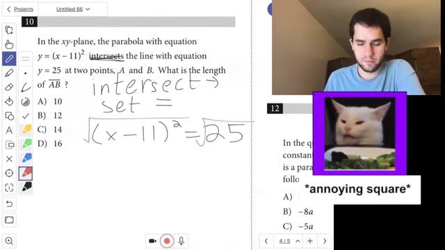 Question of the Day: Systems of Equations with a Parabola смотреть онлайн