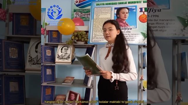 Zulfiya's poem in 4 languages. Zulfiyaning 4 tilda aytilgan sherlari смотреть онлайн