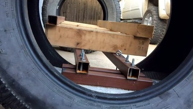 Homemade Rocking Tailgate Bench