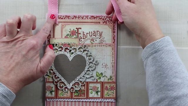 Vintage Valentine Wall Hanging Polly's Paper Studio Gypsy Soul Laser Cuts Graphic 45 Tutorial Flowe смотреть онлайн