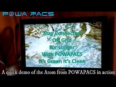 POWAPACS ATOM Ideal for camping glamping and off grid situations for 2019 смотреть онлайн