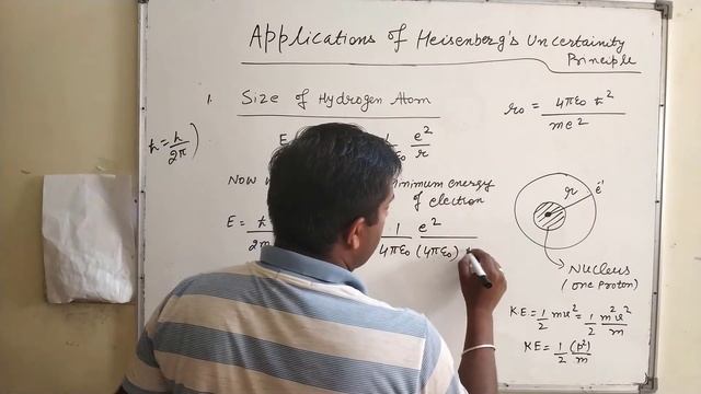 Size Of Hydrogen Atom | Non-existence Of Electron  In Nucleus | BSc 2 Physics | Quantum Mechanics
