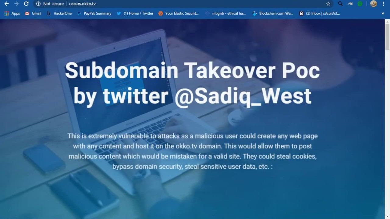 Subdomain Takover on Okko.tv смотреть онлайн