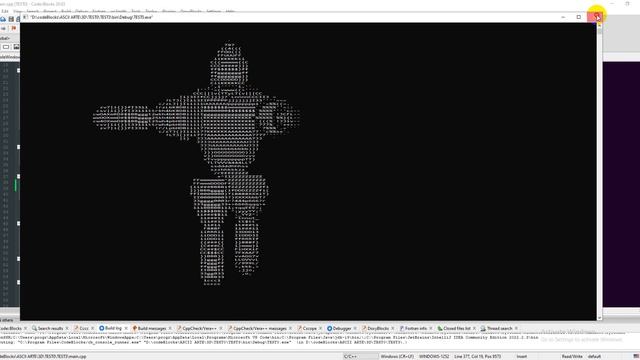 3d model person in c++ using ASCII chars😱🤖 смотреть онлайн
