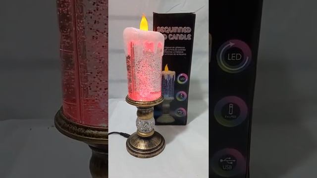 рождественская свеча. Новогодняя Лэд свеча. смотреть онлайн