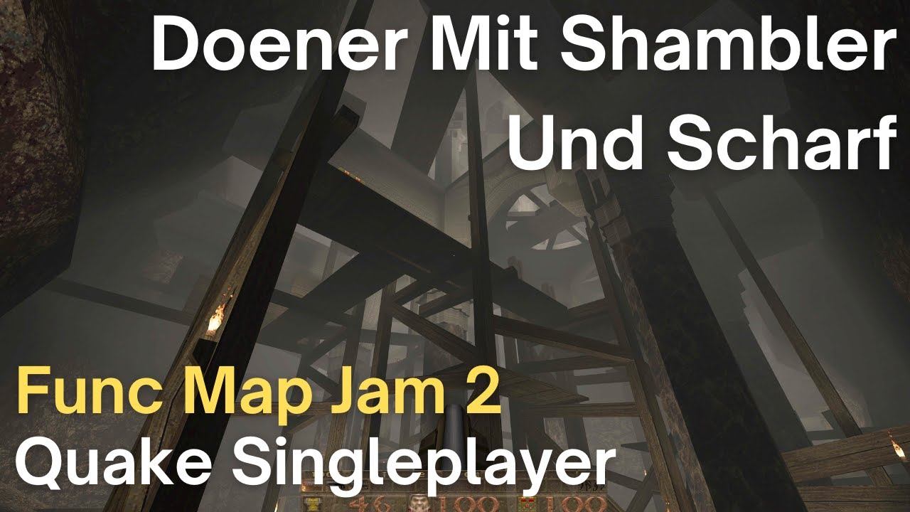 Quake Singleplayer - Func Map Jam 2: Doener Mit Shambler Und Scharf (jam2_mfx) смотреть онлайн